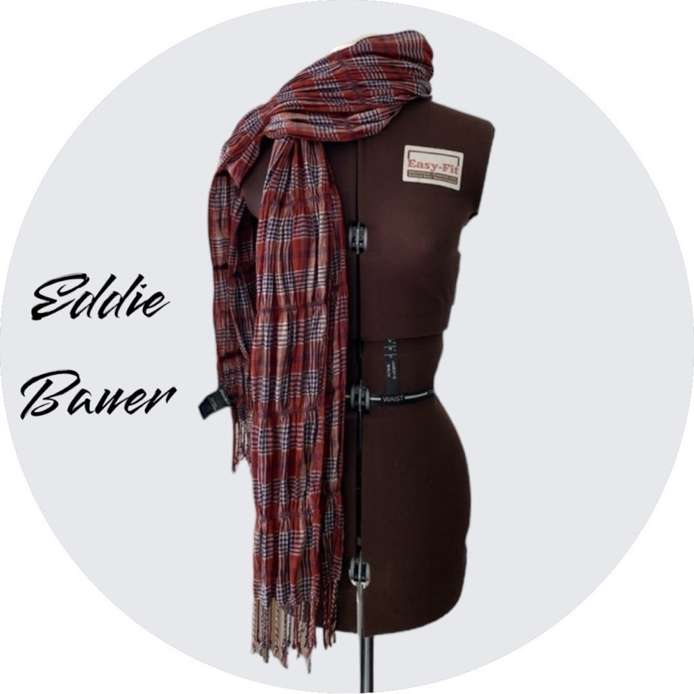Eddie Bauer plaid scarf